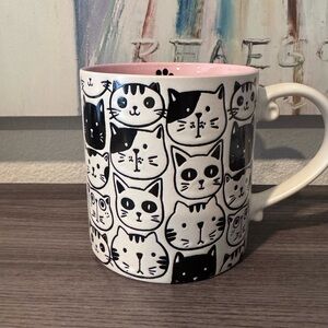 Black and White Cat Mug World Market